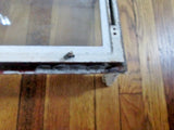 Vtg Pair 2 Primitive CAST IRON Metal FRENCH WINDOW Set Rustic Architectural Salvage