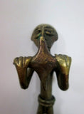 Vintage Bronze Brass Handmade African Figurine Statue MAN CHRISTMAS STAR 4 POINT