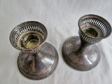 DUCHIN CREATION Set 2 STERLING SILVER Candelabra Candle Holder Candlestick Weighted