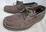 Womens SPERRY TOP-SIDER 2 eye Canoe Moc Leather Walking Shoes Boat Brown 11