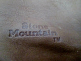 STONE MOUNTAIN Leather Baguette Purse Wallet Clutch Pouch Case BROWN Organizer