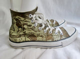 Mens CONVERSE ALL STAR Hi-Top Sneaker Trainer Athletic Shoe SKULL GREEN 7 9 Womens