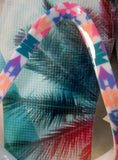 NEW Womens AEROPOSTALE Shower Water Sandals Flip Flops 9 TROPICAL PALM