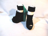 NEW PIERRE HARDY VELVET SUEDE KID Wedge Heel Bootie 37 BLACK GREEN