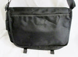 THE NORTH FACE Travel Book Bag Canvas Crossbody Messenger BLACK Man Purse Pockets