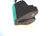NEW PIERRE HARDY VELVET SUEDE KID Wedge Heel Bootie 37 BLACK GREEN