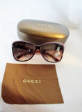 NEW GUCCI  ITALY GG 3191/S CAT'S EYE Sunglasses BROWN RED BLACK