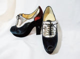 NEW CHRISTIAN LOUBOUTIN Platform Pump 36.5 6 Shoe VELVET MIRROR