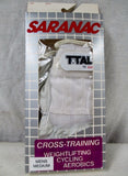 NEW Mens SARANAC TOTAL 10 Leather Workout Cycling Aerobic Fitness Gloves WHITE S