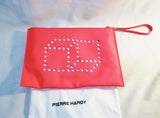NWT NEW PIERRE HARDY Clutch Pouch Wristlet CASE Bag NEON PINK Purse