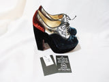 NEW CHRISTIAN LOUBOUTIN Platform Pump 36.5 6 Shoe VELVET MIRROR