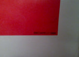Vintage 1988 MICHAEL BEDARD FIRST DUCKS ON MARS 26X22" POP ART TOKYO GALLERY
