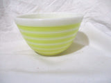 Vintage 1960's YELLOW STRIPE 1.5 Quart Pyrex Mixing Batter Nesting Bowl #407