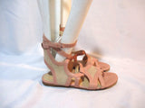 BALENCIAGA LEATHER GLADIATOR ARENA Sandal Shoe PINK BLUSH 36.5