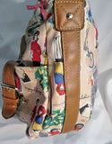 LILY BLOOM Nylon shoulder bag purse crossbody SHOPPAHOLIC Vegan BEIGE TAN Call Me Maybe