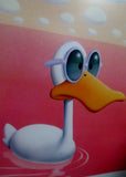 Vintage 1988 MICHAEL BEDARD FIRST DUCKS ON MARS 26X22" POP ART TOKYO GALLERY