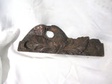 Vintage 13.5" Carved Wood BALD EAGLE BIRD Primitive Americana Display Art PATRIOT