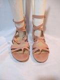 BALENCIAGA LEATHER GLADIATOR ARENA Sandal Shoe PINK BLUSH 36.5