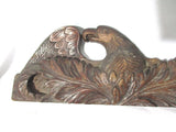 Vintage 13.5" Carved Wood BALD EAGLE BIRD Primitive Americana Display Art PATRIOT