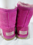 Toddler Little Girls UGG 5251T classic short suede boot sheepskin RASPBERRY PINK  11