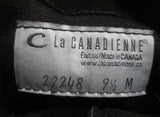 Womens LA CANADIENNE 22248 Suede Leather Tall BOOT Shoe Waterproof BLACK 9.5