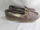 Womens TIMBERLAND 62339 Leather BENIN BOAT SHOE Moccasins Mocs Slip on Brown 9