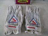 NEW Mens SARANAC Leather Workout Cycling Aerobics Fitness Gloves WHITE M