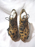 NEW CHARLOTTE OLYMPIA MARTHA Platform Wedge Shoe LEOPARD 36.5