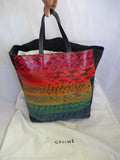 NWT NEW CELINE CABAS AYRES SNAKE Multi RAINBOW Tote Bag PYTHON PRIDE