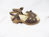 Womens DANSKO Leather Strappy Fisherman Sandal 36 / 6 BROWN Shoe