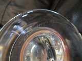 Signed Studio GLASS CHAMBERED NAUTILUS SEASHELL Vase Vessel CLEAR