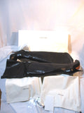 NEW CELINE PARIS Leather Thigh High Boot ITALY 37 BLACK Womens