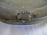ANTIQUE Set  1790s 1800s CARPENTER HAMBERGER Pewter Round Warming Plate