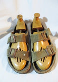 Mens BIRKENSTOCK GERMANY Suede Sandals Shoes Slip-On 47 / 14 TAN BUCKLE