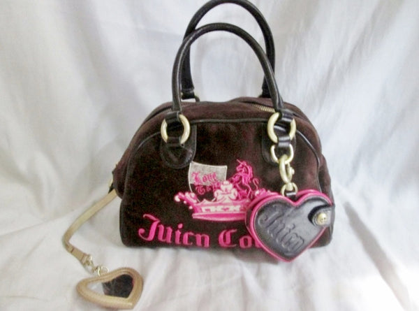 Juicy Couture Bag Be Classic Satchel - Pink Rainbow Logo