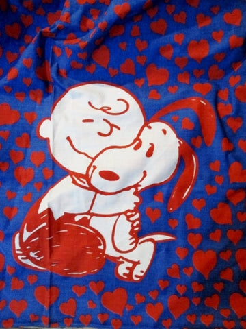 Vintage PEANUTS CHARLIE BROWN LUCY SNOOPY BOLT FABRIC ROLL 15+ Yard