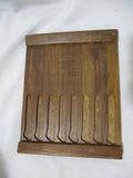Vintage Set 8 Flint Stainless Steel Steak Knife Vanadium USA Wood Holder