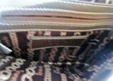 TIGNANELLO Leather Shoulder Bag Stitch Purse Swingpack Wallet GOLD Metallic M