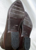 Womens ENICO Italy Vegan Western Cowboy Buckaroo Rocker BOOTS BROWN 7 Slouch