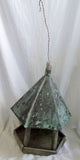 Handmade 17" BRONZE WOOD BIRDHOUSE BIRD HOUSE Hanging Art Yard Decor Rustic Primitive