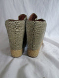Womens JEFFREY CAMPBELL VIRGO PLATFORM WEDGE Shoes Sandals JUTE 7.5