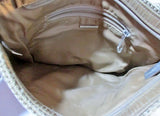 THE SAK Hobo Shoulder Bag Crossbody Macrame Knit CROCHET BEIGE TAN Boho
