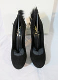 NEW YVES SAINT LAURENT PALAIS MOHAWK Pump Shoe BLACK 36.5 6 BLACK YSL Womens