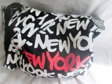 ROBIN RUTH Signature NEW YORK USA Vegan Hobo Shoulder Bag BLACK PINK NEON