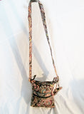 VERA BRADLEY FAN KENSINGTON Quilted Crossbody Hobo Bag Satchel BROWN PAISLEY