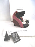 NEW PIERRE HARDY WEDGE Heel Shoe Sandal 36.5 PINK PURPLE Suede