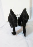 NEW YVES SAINT LAURENT PALAIS MOHAWK Pump Shoe BLACK 36.5 6 BLACK YSL Womens