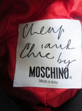 Womens MOSCHINO Cheap & Chic ITALY Jacket Suit 8 RED POLKA DOT WHITE BLACK