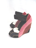 NEW PIERRE HARDY WEDGE Heel Shoe Sandal 36.5 PINK PURPLE Suede