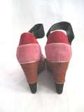 NEW PIERRE HARDY WEDGE Heel Shoe Sandal 36.5 PINK PURPLE Suede